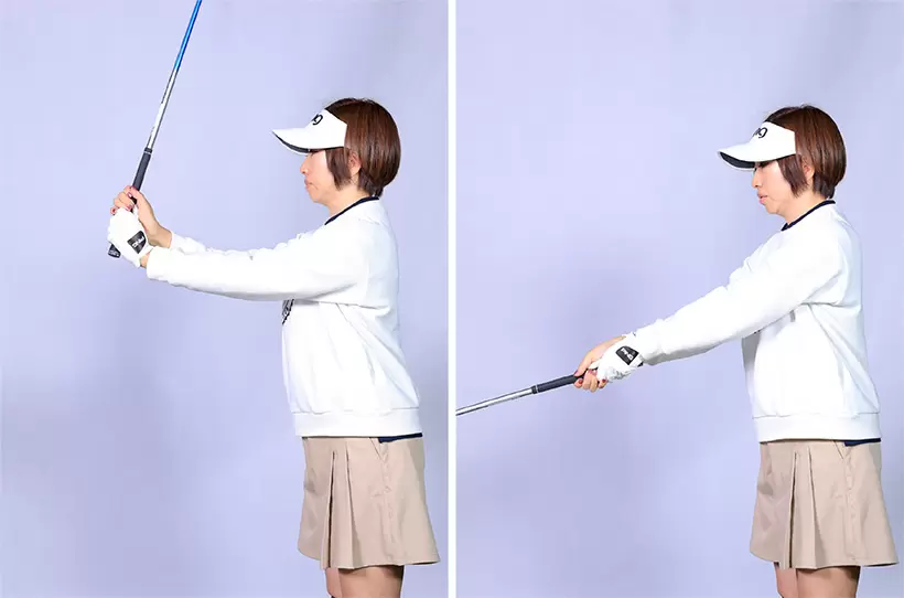 クラブを速く下ろそうとするほど手を使いやすくなる。ほとんどのアマチュアはこうしてアーリーリリースになっている。