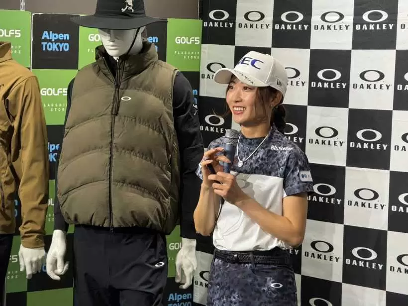 安田祐香,女子プロ,イベント,オークリー,サングラス,ゴルフブランド