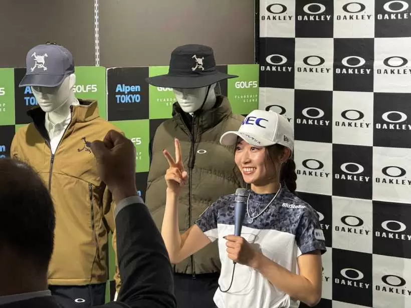 安田祐香,女子プロ,イベント,オークリー,サングラス,ゴルフブランド