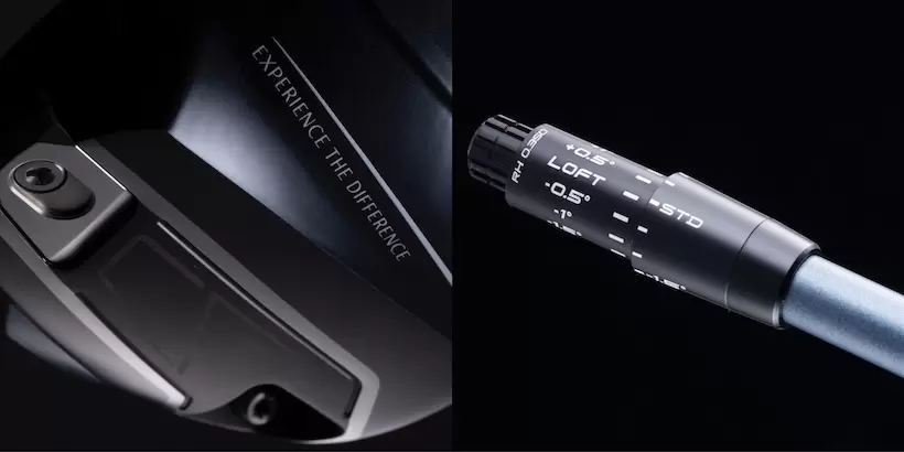 フェース角、ロフト角、ライ角を12通りのポジションで調整することができる。