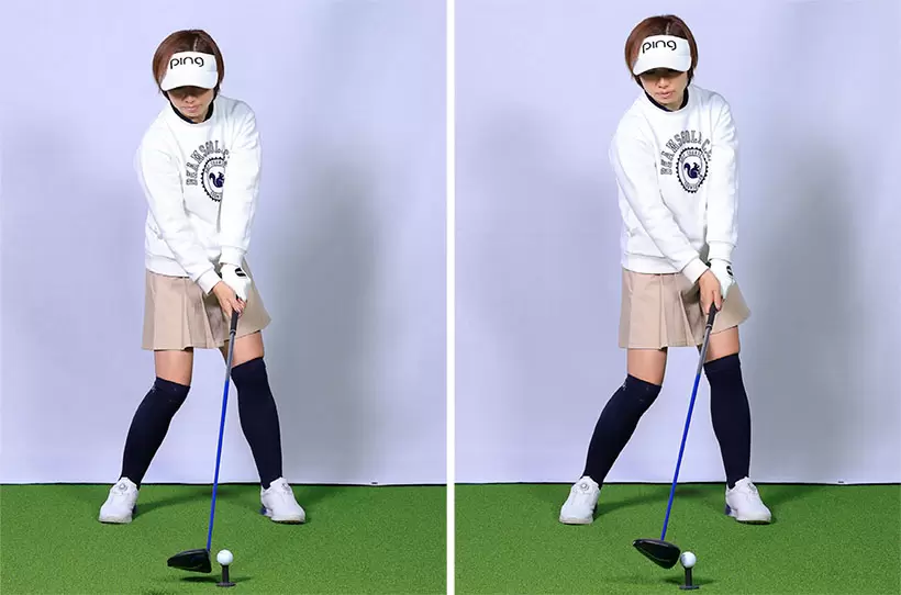 スライサーがフェースを閉じたまま振ると球がつかまるが、腕のローテーションを使っている人が打つとフェースが閉じてヒッカケる。